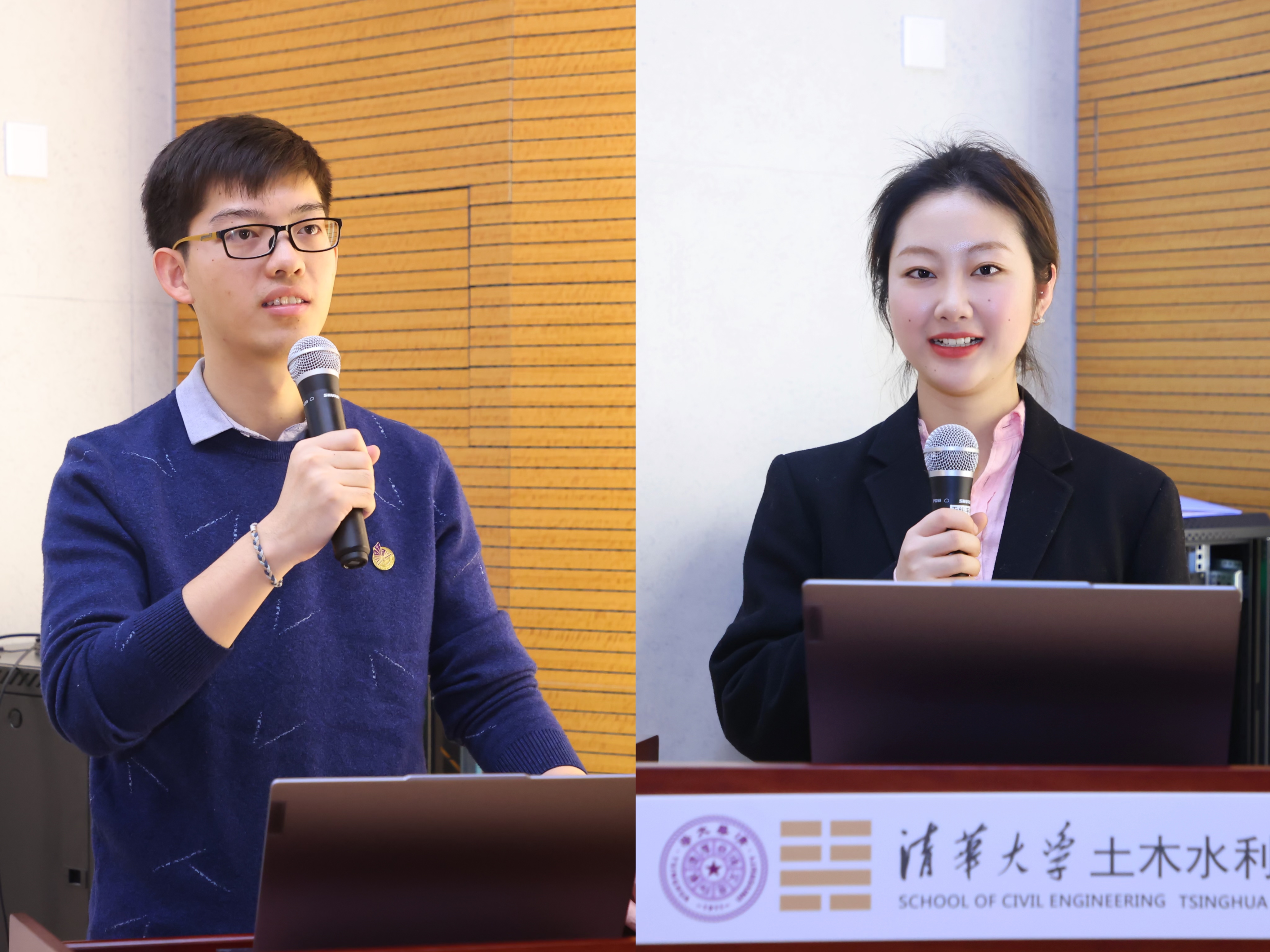 20240111-博士生讲师团举办“立言计划”第六期(秋季学期)结业仪式暨2023年秋季学期总结会-校研团-师曜、俞千惠作工作报告.jpg